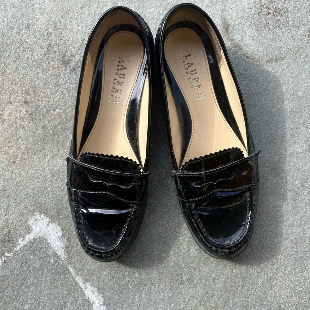 Black Patent Leather Loafers